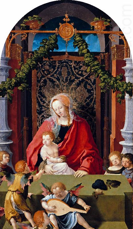 Madonna and Child or Virgin and Child with Angels, Lucas van Leyden